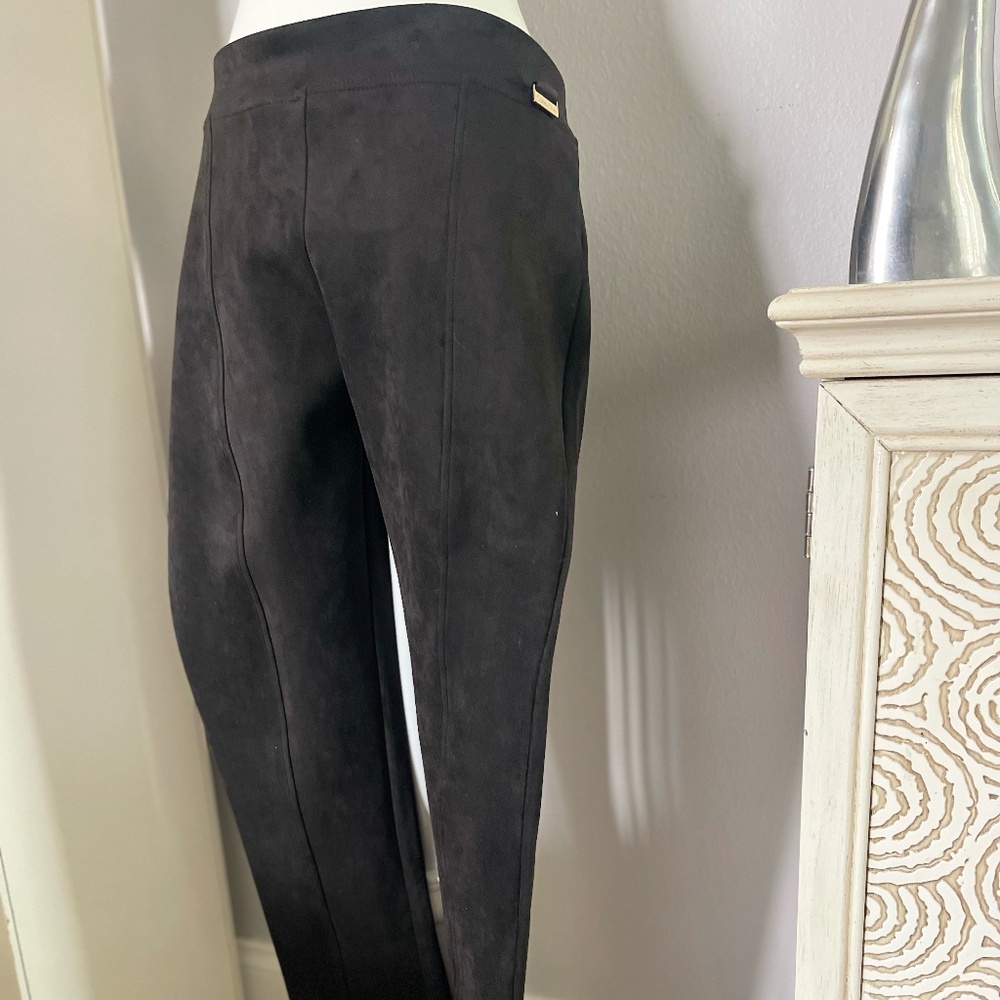Calvin Klein "Madison" faux suede pants/leggings